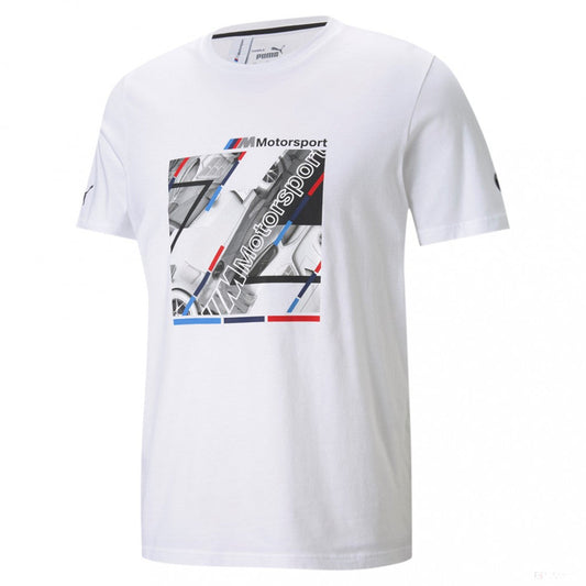 BMW T-shirt, Puma BMW MMS Graphic, White, 2021