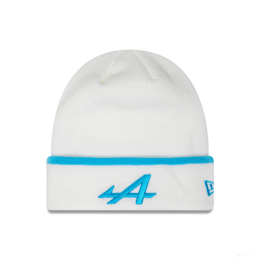 Alpine Stripe Cuff Beanie, White