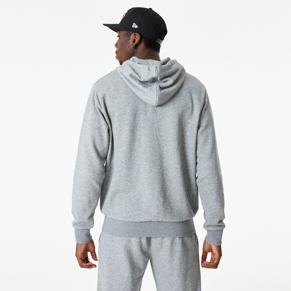 Los Angeles Lakers sweatshirt, hooded, fullzip, New Era, grey