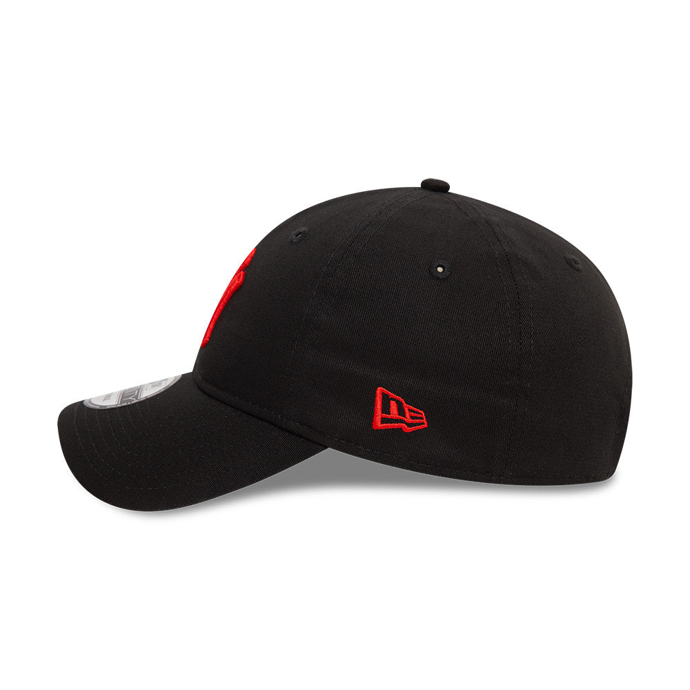 New York Yankees cap, red logo, New Era, 9TWENTY, essential, black