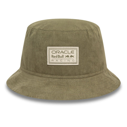Red Bull bucket hat, New Era, suede tapered, green