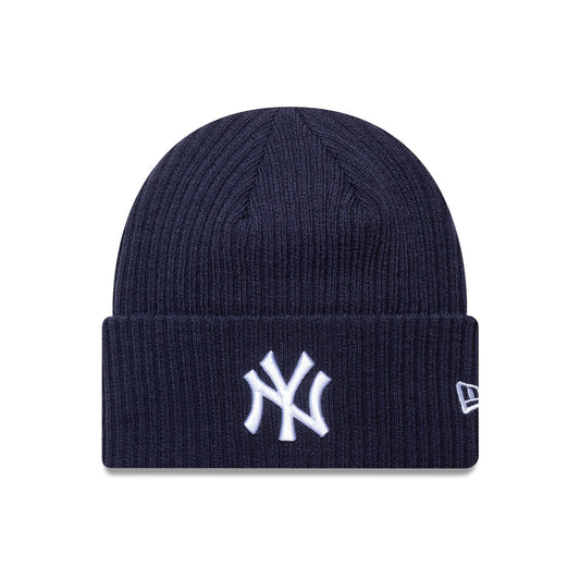 New York Yenkees beanie, wide cuff, New Era, blue