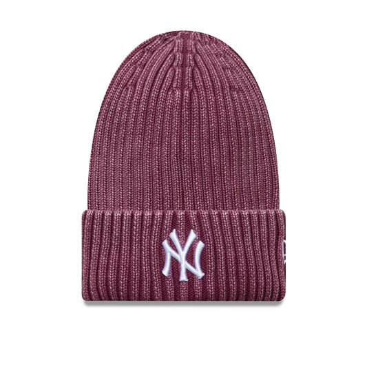New York Yankees, washed beanie, MLB, New Era, red