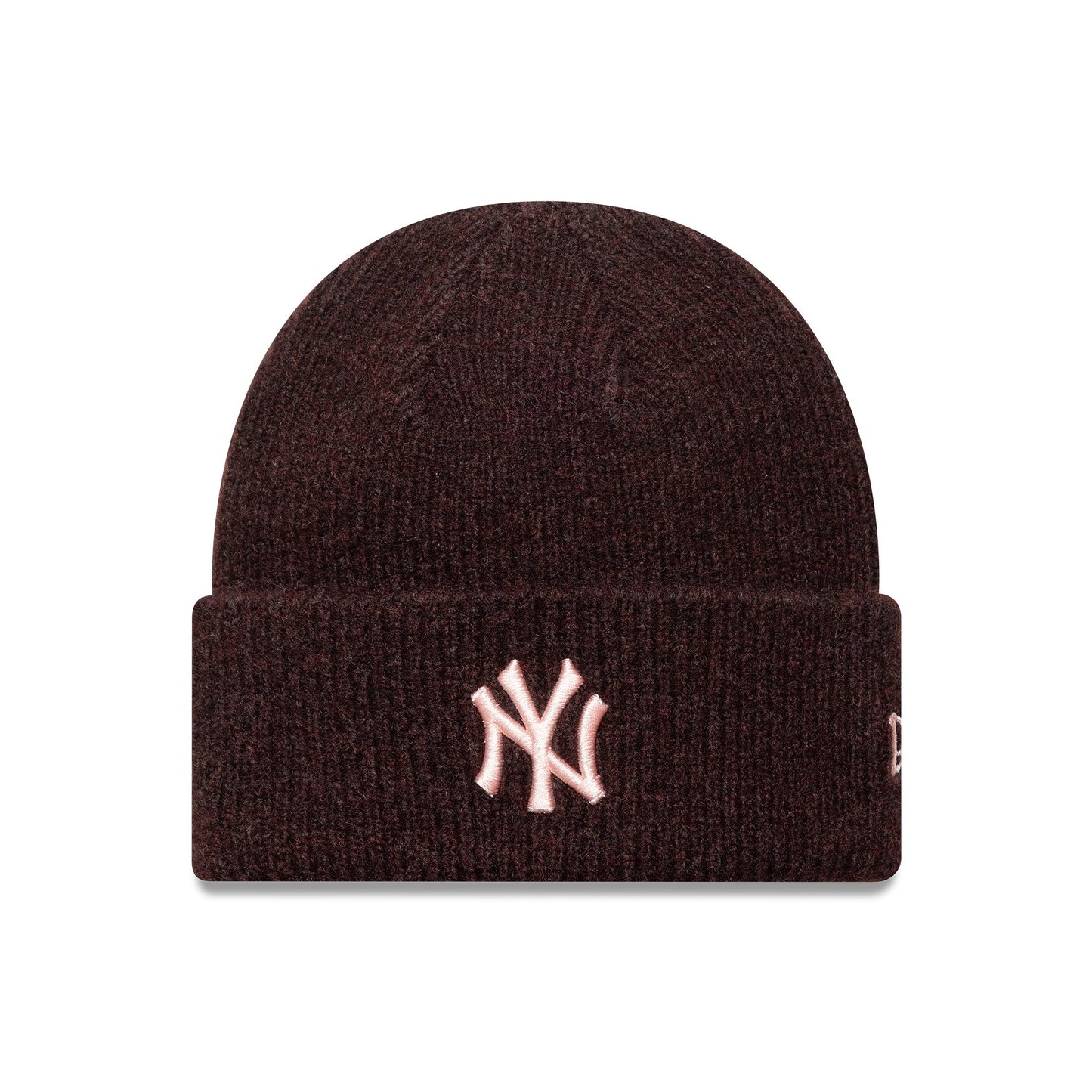 New York Yankees beanie, women's wide cuff, New Era, red