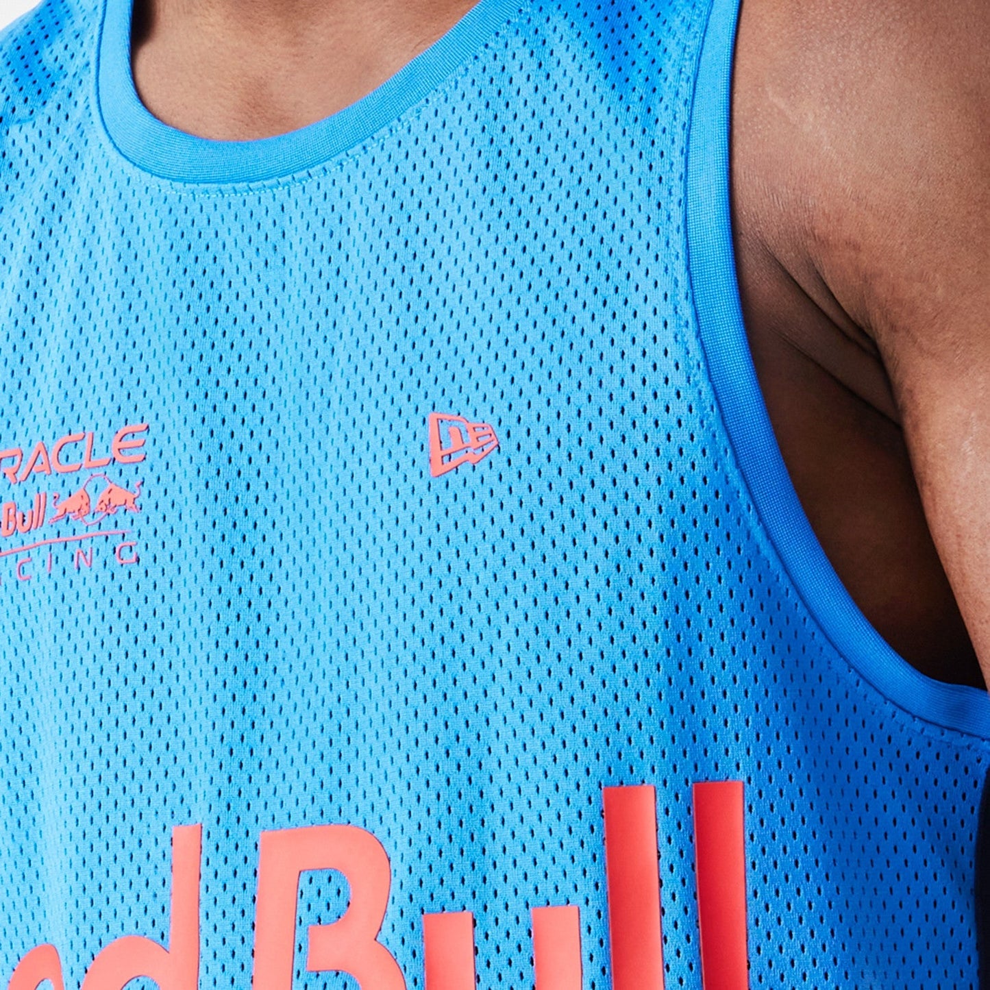 Red Bull Racing sleevless t-shirt, New Era, baseketball mesh, blue