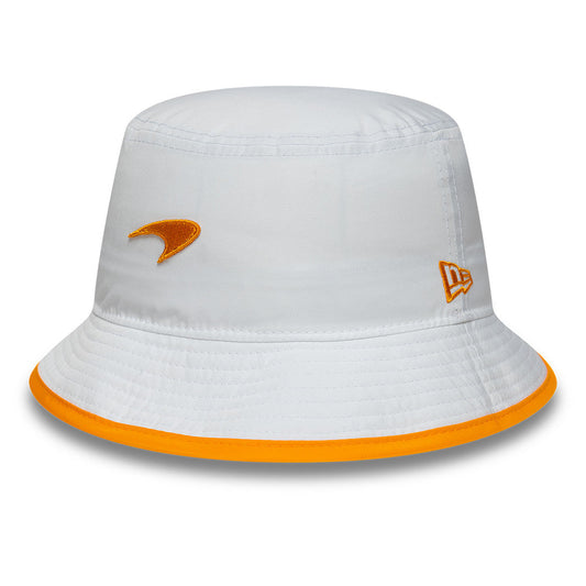 McLaren x Reiss bucket hat, seasonal, tapered, New Era, 9FORTY, white