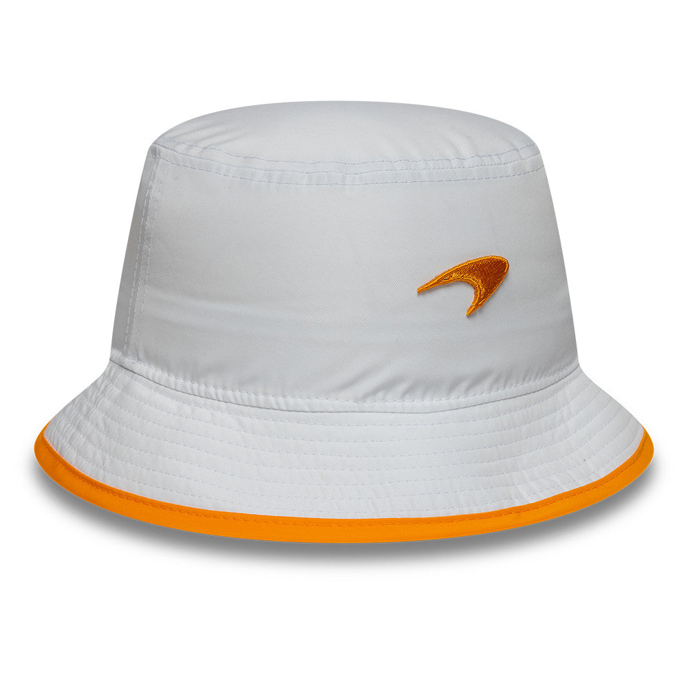 McLaren x Reiss bucket hat, seasonal, tapered, New Era, 9FORTY, white