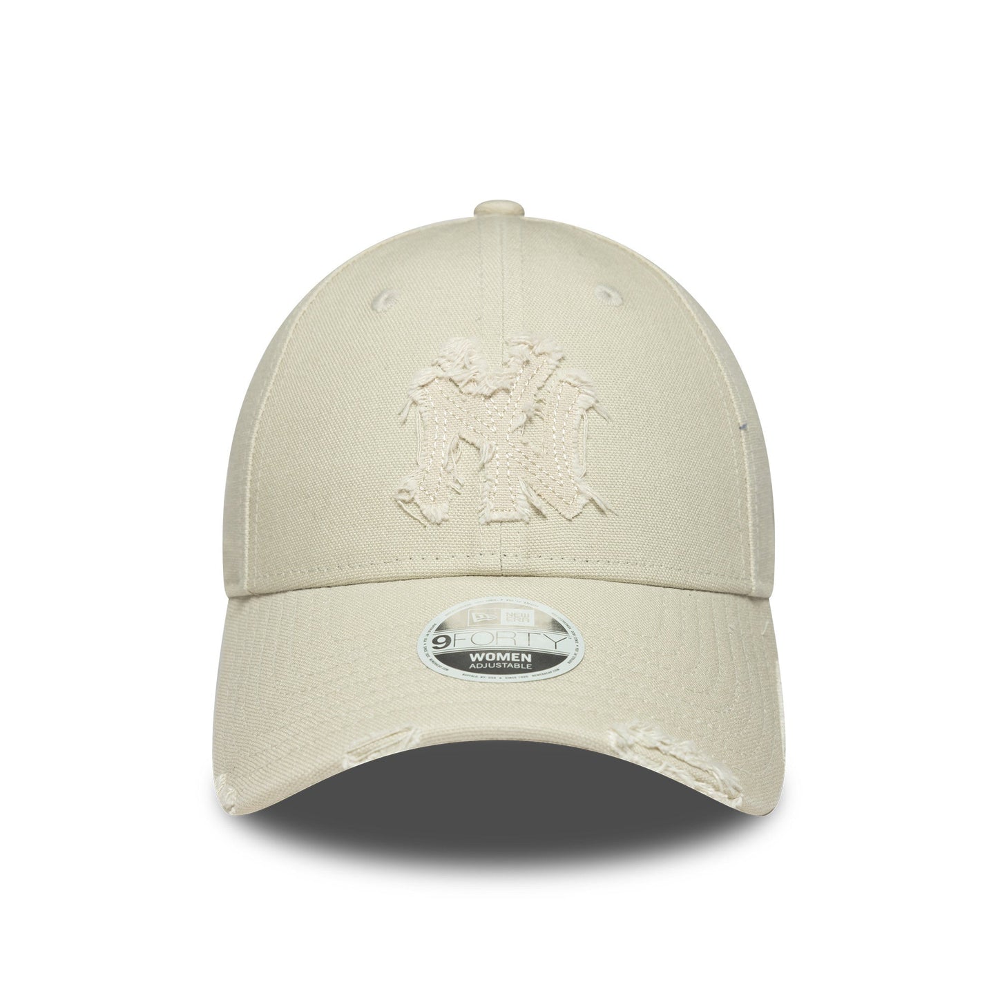 New York Yankees cap, distressed, New Era, 9FORTY, grey, women