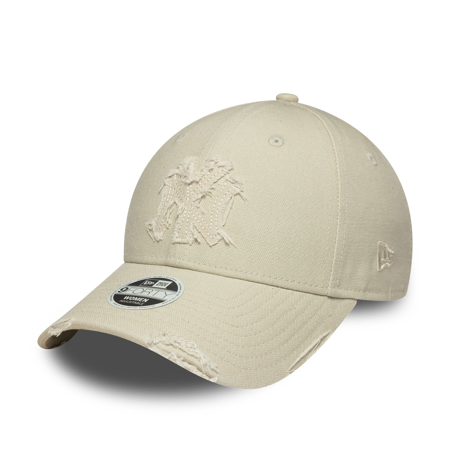 New York Yankees cap, distressed, New Era, 9FORTY, grey, women