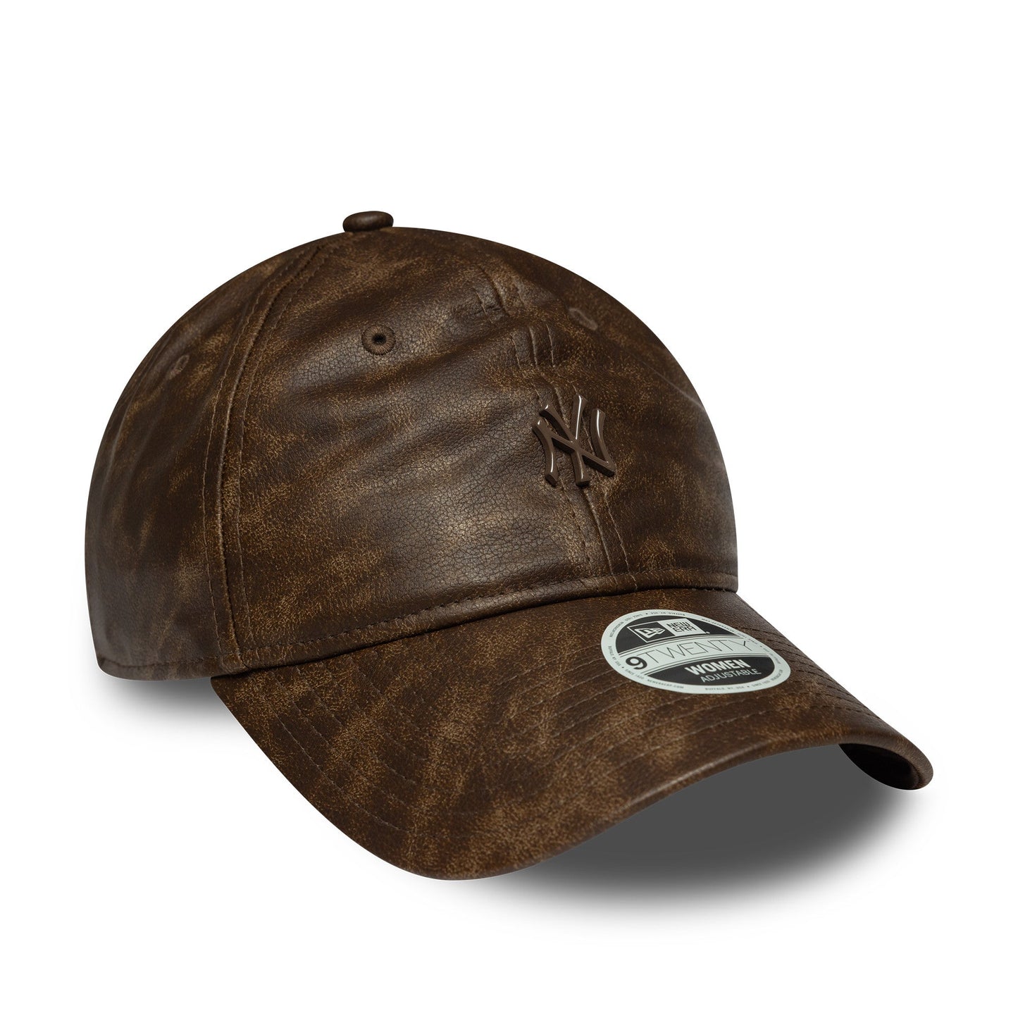 New York Yankees cap, PU leather, New York Yankees, 9TWENTY, brown, brown