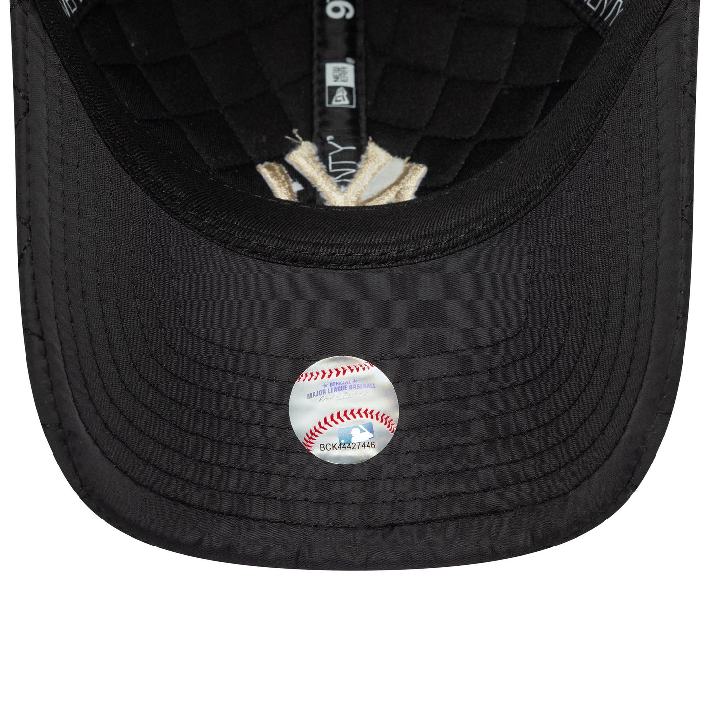 New York Yankees cap, quilted, New Era, 9TWENTY, black, gray