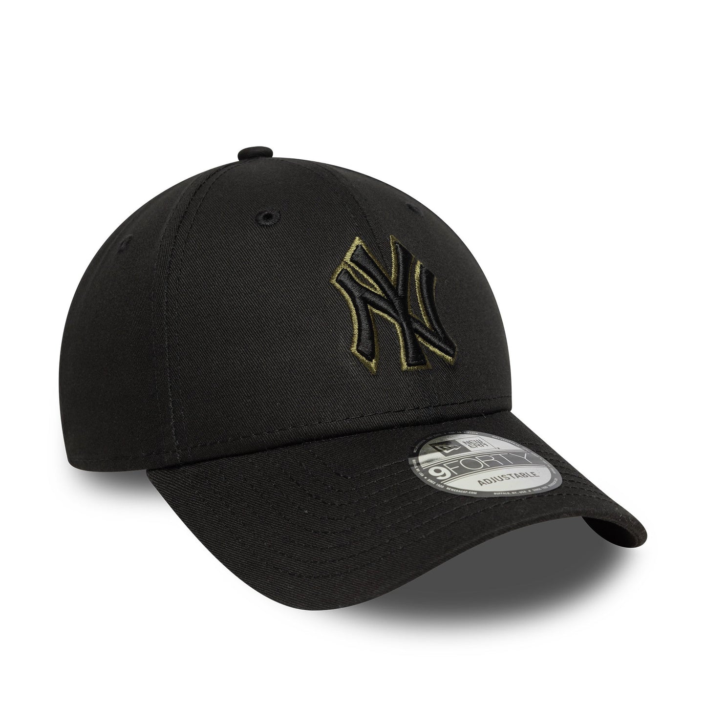 New York Yankees cap, TEAM OUTLINE, New Era, 9FORTY, outline, black