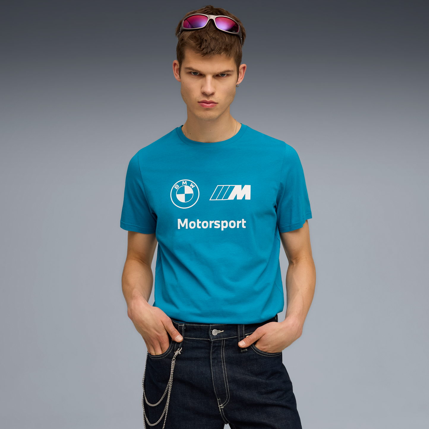 BMW logo t-shirt, Puma, Essential, MMS, blue 🔥