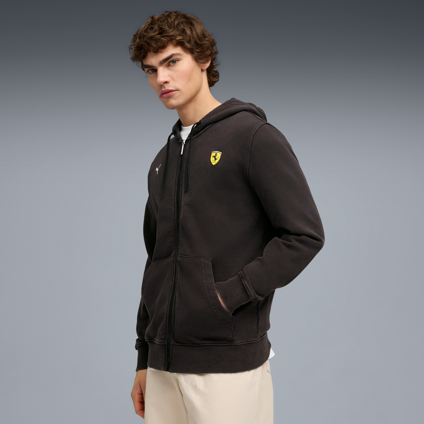 Ferrari zip-up hoodie, Puma, black 🔥