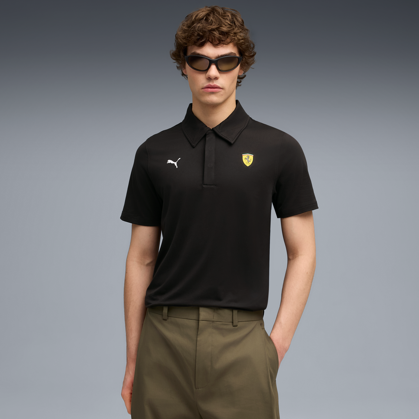 Ferrari polo, Puma, sportswear cloudspun, black 🔥