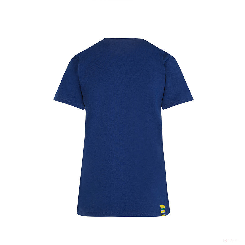 Ayrton Senna Womens T-shirt, Logo, Blue, 2021