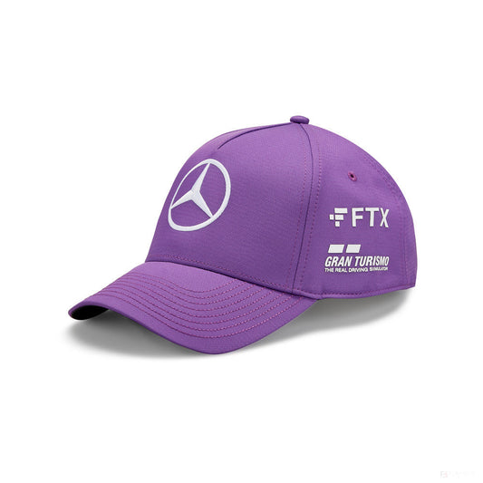Mercedes Baseball Cap, Lewis Hamilton, Adult, Purple, 2022