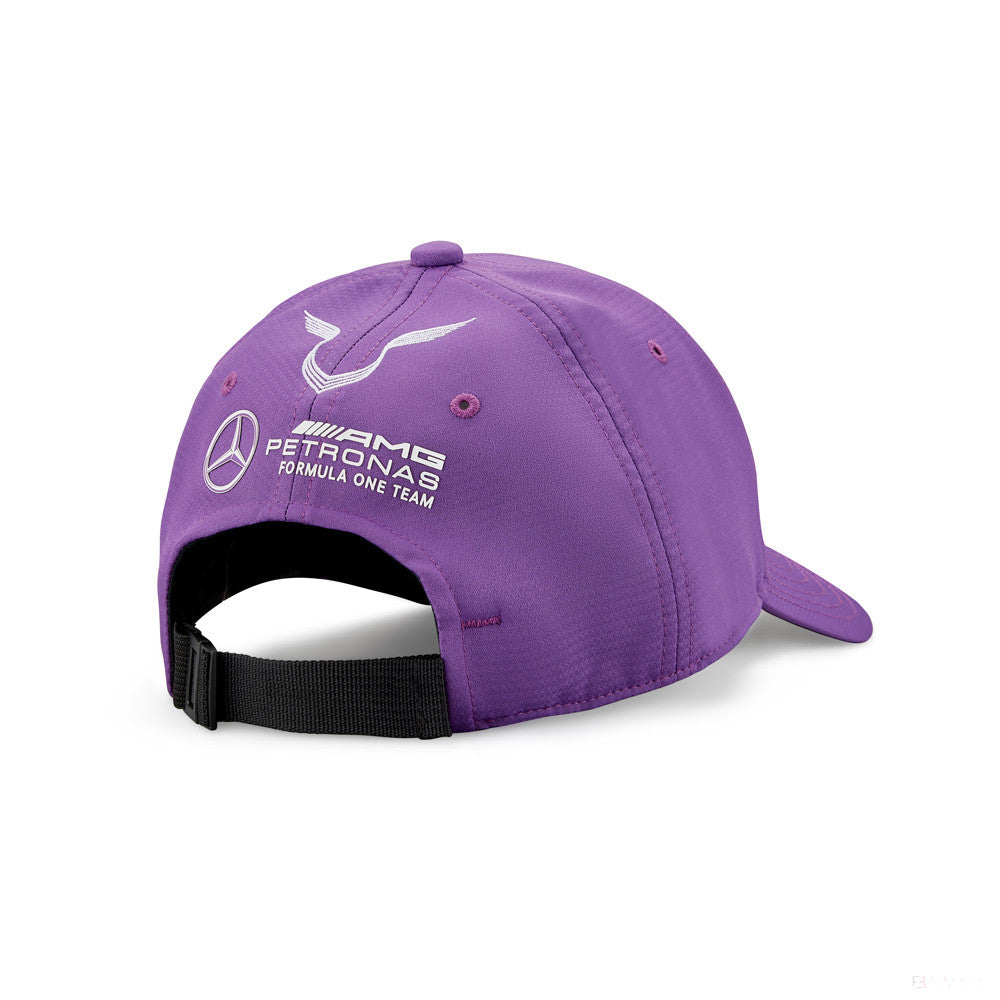 Mercedes Baseball Cap, Lewis Hamilton, Adult, Purple, 2022