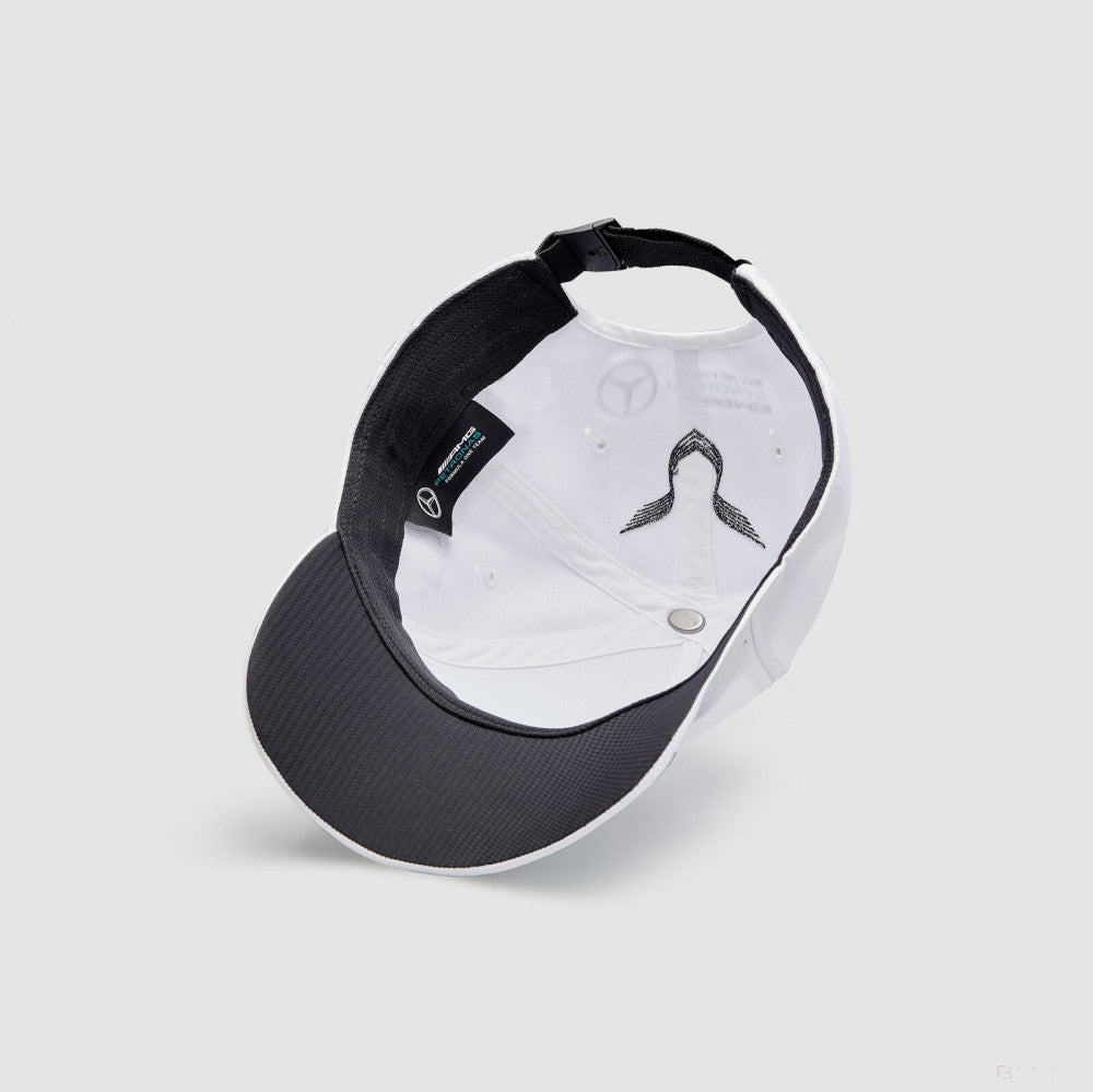 Mercedes Baseball Cap, Lewis Hamilton, Kids, White, 2022