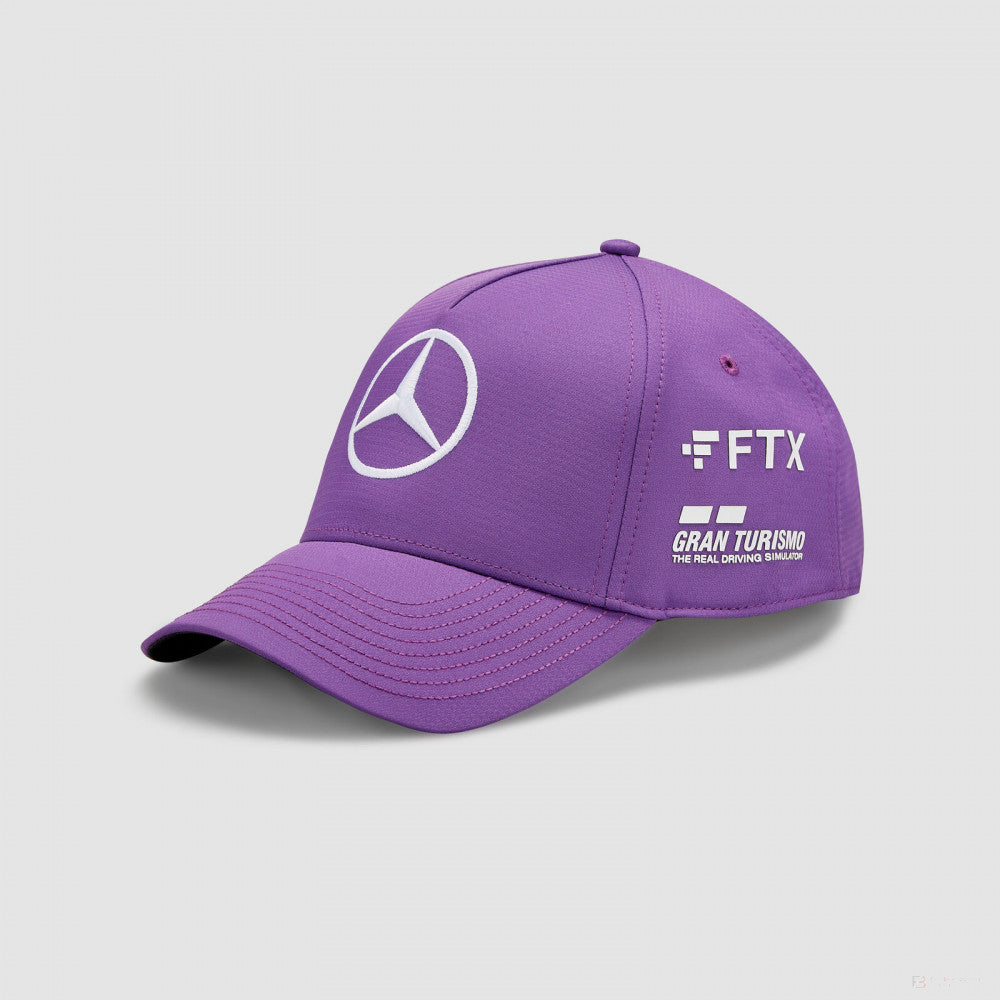 Mercedes Baseball Cap, Lewis Hamilton, Kids, Purple, 2022