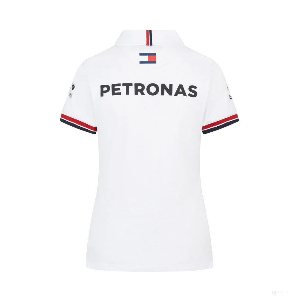Mercedes Womens Polo, Team, White, 2022