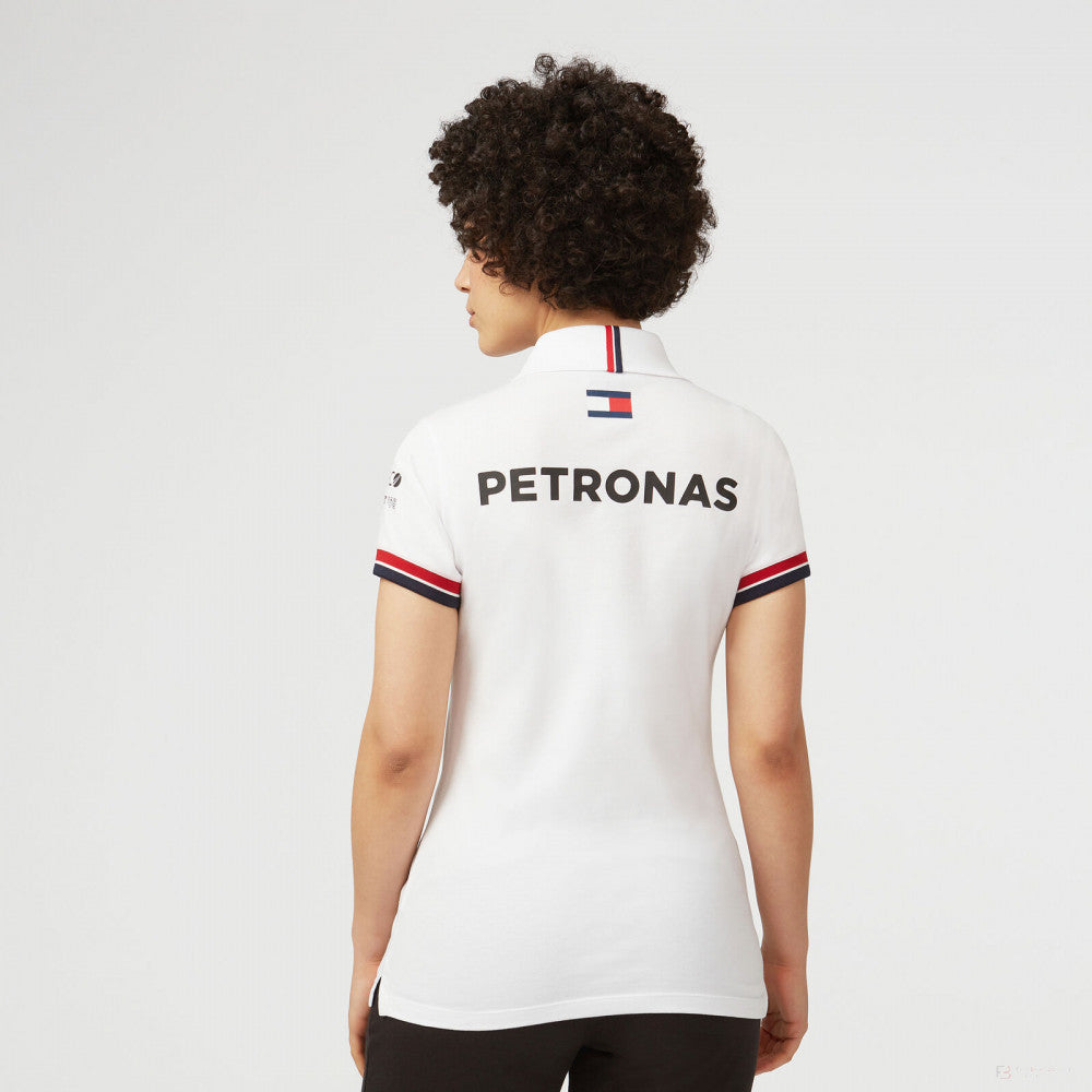 Mercedes Womens Polo, Team, White, 2022