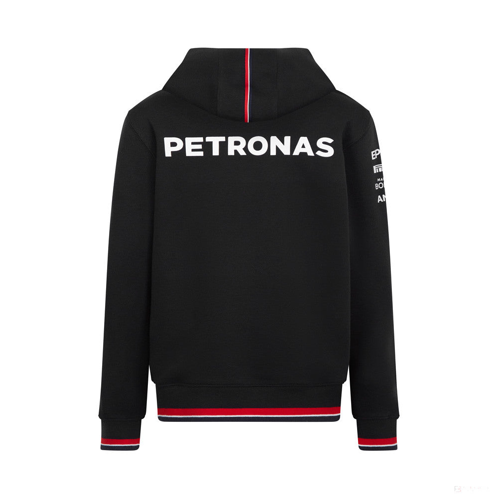 Mercedes Hooded Kids Sweater, Team, Black, 2022