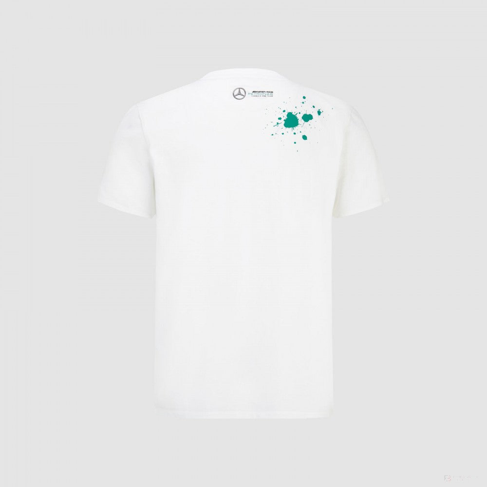 Mercedes George Russell T-Shirt, GEORGE #63, White, 2022