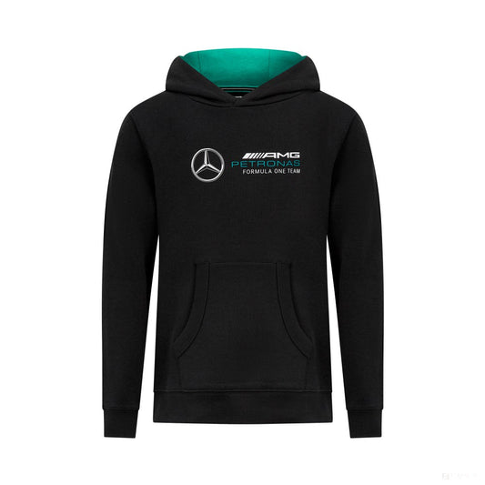 Mercedes Kids Logo Hoody, Black