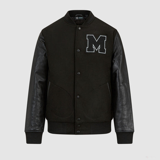 Mercedes Varsity Jacket, Black