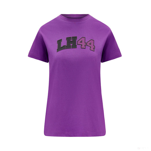 Mercedes Womens Lewis Hamilton Logo Tee, Purple