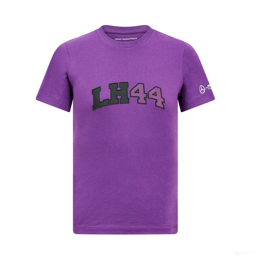 Mercedes Kids Lewis Hamilton Logo Tee, Purple