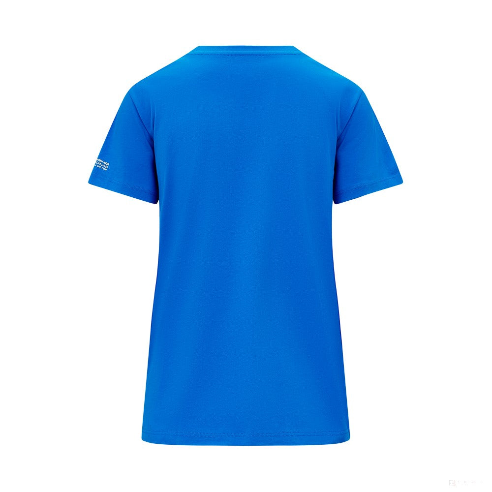 Mercedes Womens George Russell Logo Tee, Blue