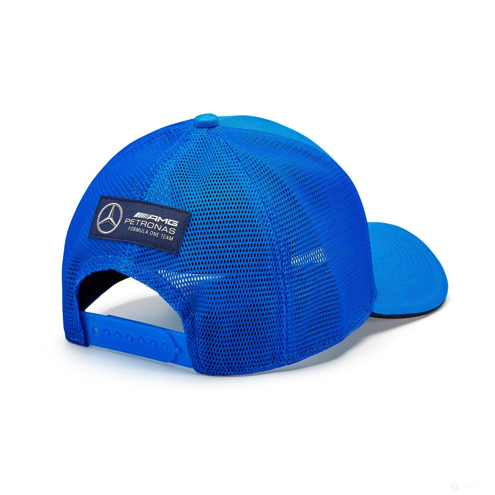 Mercedes George Russell Trucker Cap, Blue
