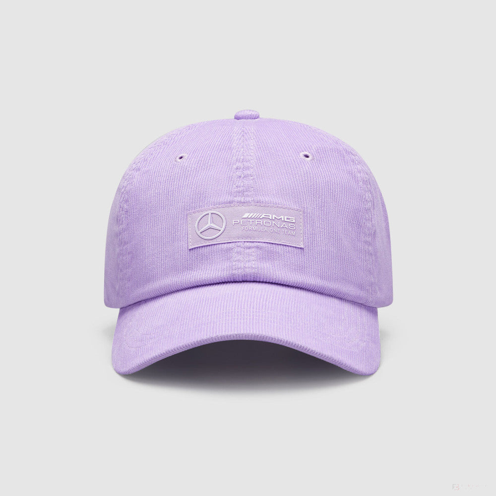 Mercedes Retro Cord Dad Cap, Lilac