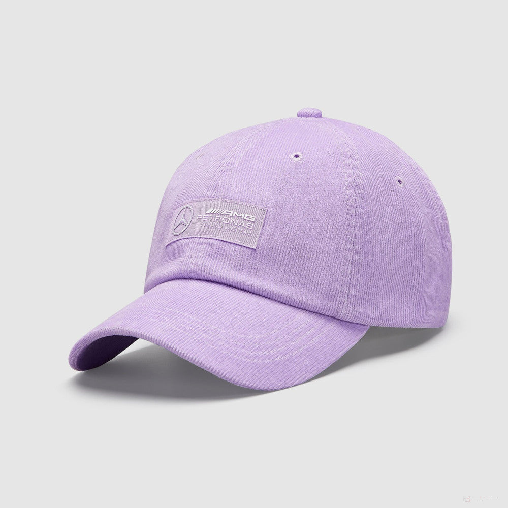 Mercedes Retro Cord Dad Cap, Lilac