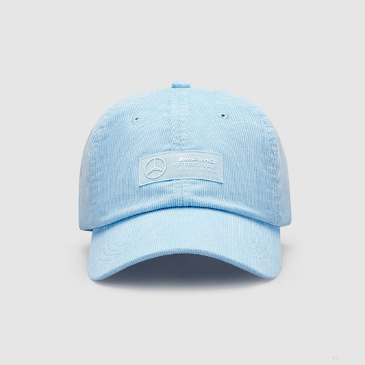 Mercedes Retro Cord Dad Cap, Blue