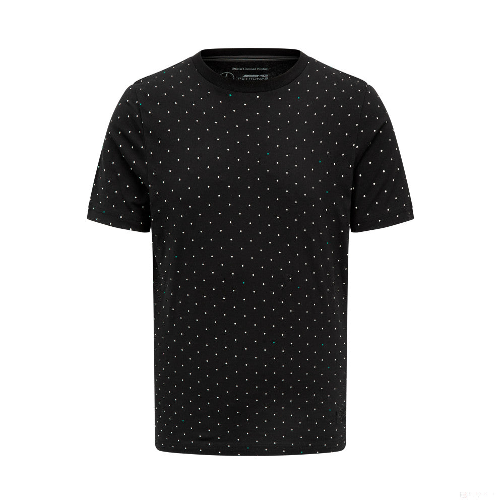 Mercedes Mens Polka Dot Tee, Black
