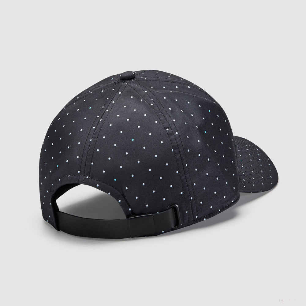 Mercedes Polka Dot Cap, Black