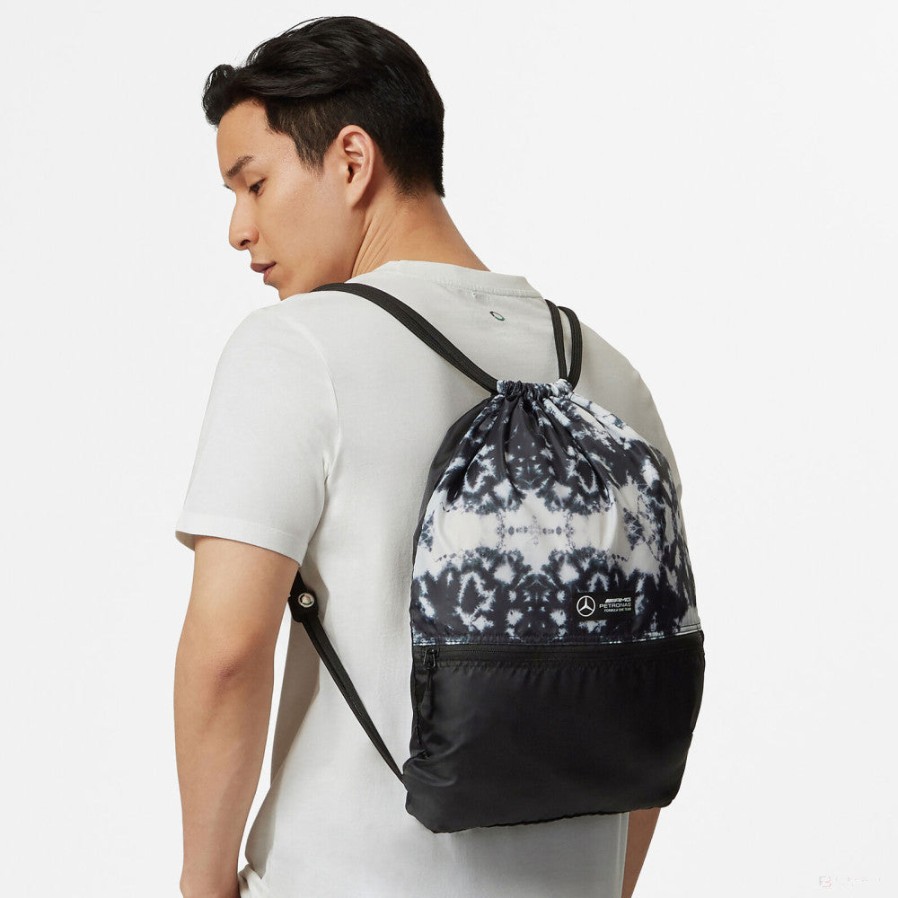 Mercedes Tie Dye Gym Bag, Grey