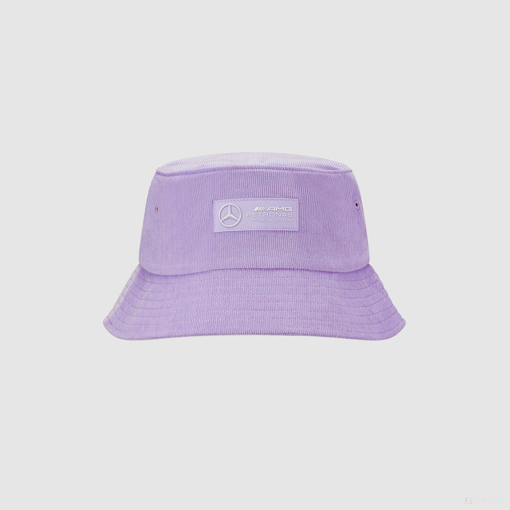 Mercedes Retro Cord Bucket Hat, Lilac