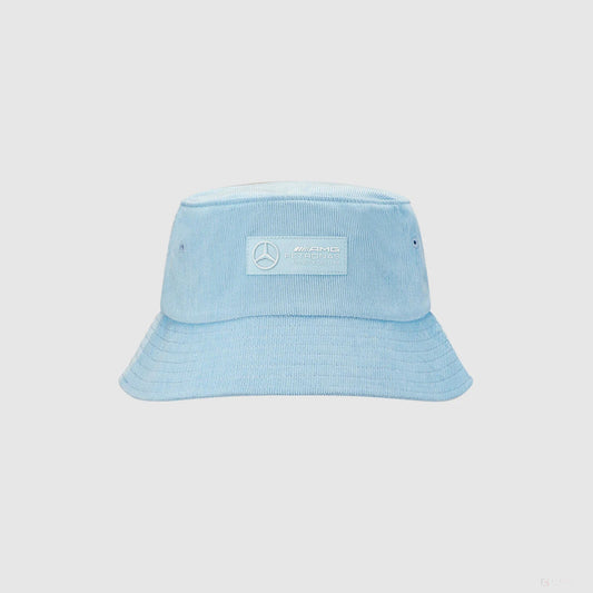 Mercedes Retro Cord Bucket Hat, Blue
