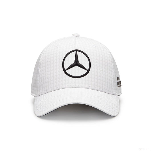 Mercedes Team Lewis Hamilton Col Driver Baseball Cap, White, 2023