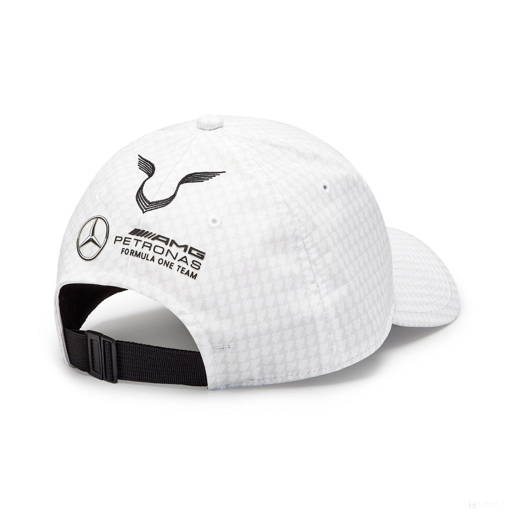Mercedes Team Lewis Hamilton Col Driver Baseball Cap, White, 2023
