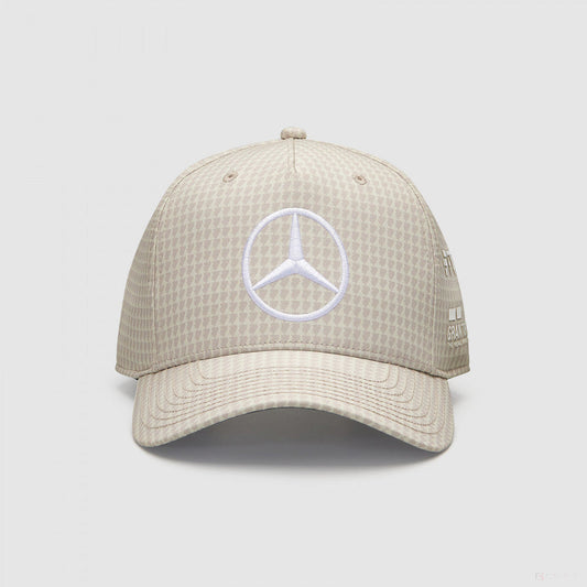 Mercedes Team Lewis Hamilton Col Driver Baseball Cap, Natural, 2023