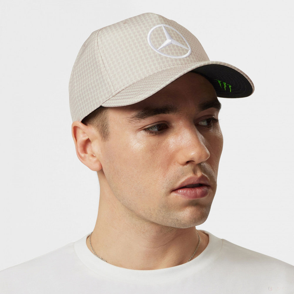 Mercedes Team Lewis Hamilton Col Driver Baseball Cap, Natural, 2023