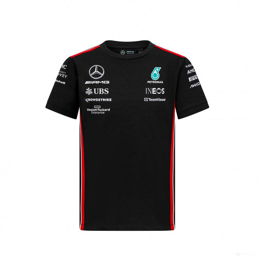 Mercedes Team Kids Driver Tee, Black, 2023