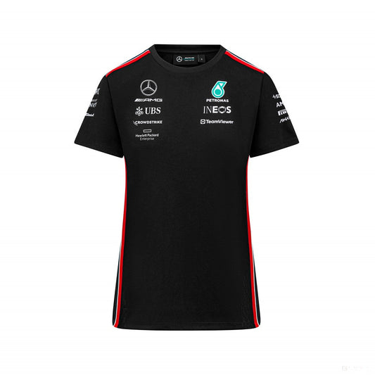 Mercedes Team Womens Driver Tee, Black, 2023