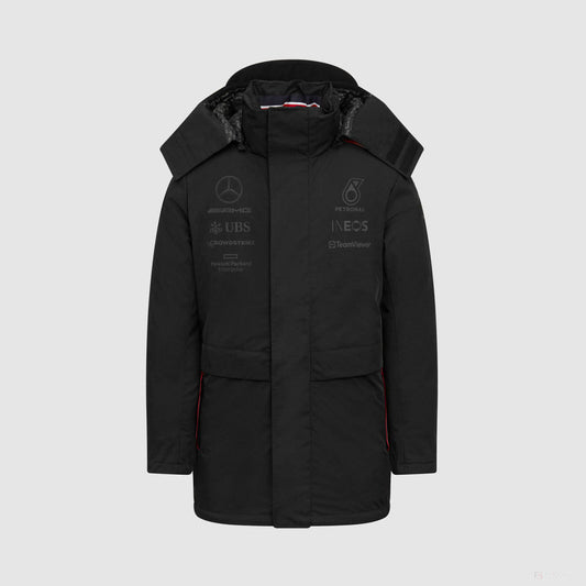 Mercedes Team Winter Coat, Black, 2023