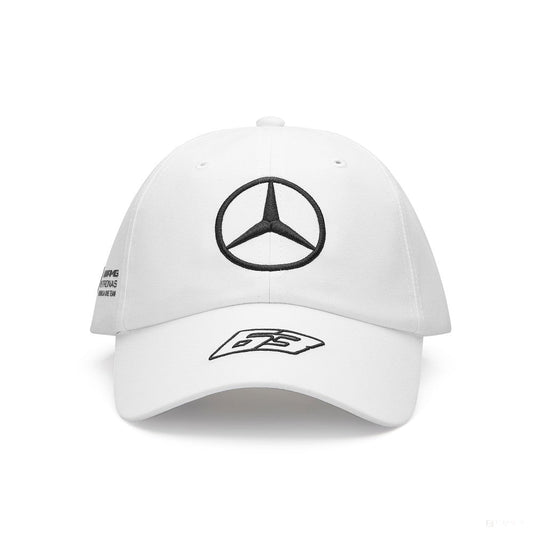 Mercedes Team Kids George Russell Baseball Driver Cap, White, 2023